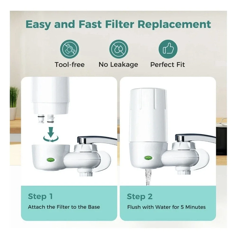 AquaCrest Faucet Filter Replacement 2 Pack for Brita®  NSF Certified Filter